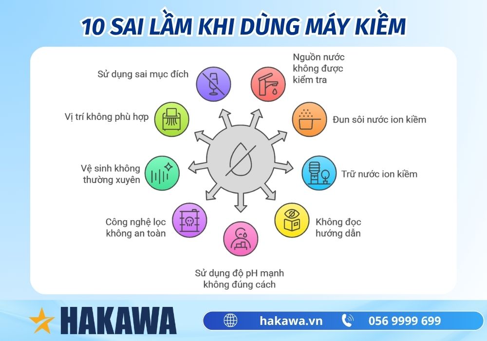Sai lầm NGHIÊM TRỌNG khi dùng máy lọc nước ion kiềm 4 sai lầm khi dùng máy ion kiềm
