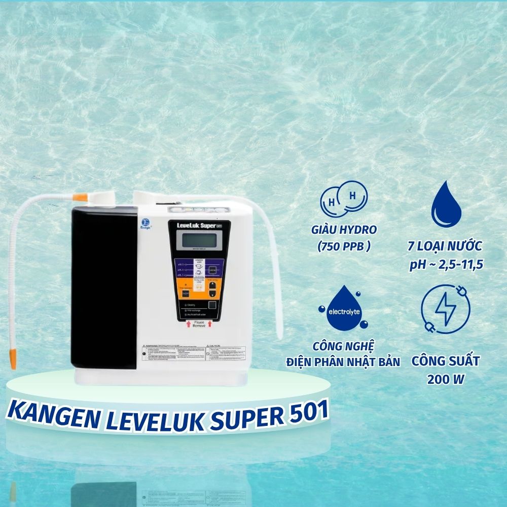 Máy lọc nước tạo kiềm Kangen Leveluk Super 501
