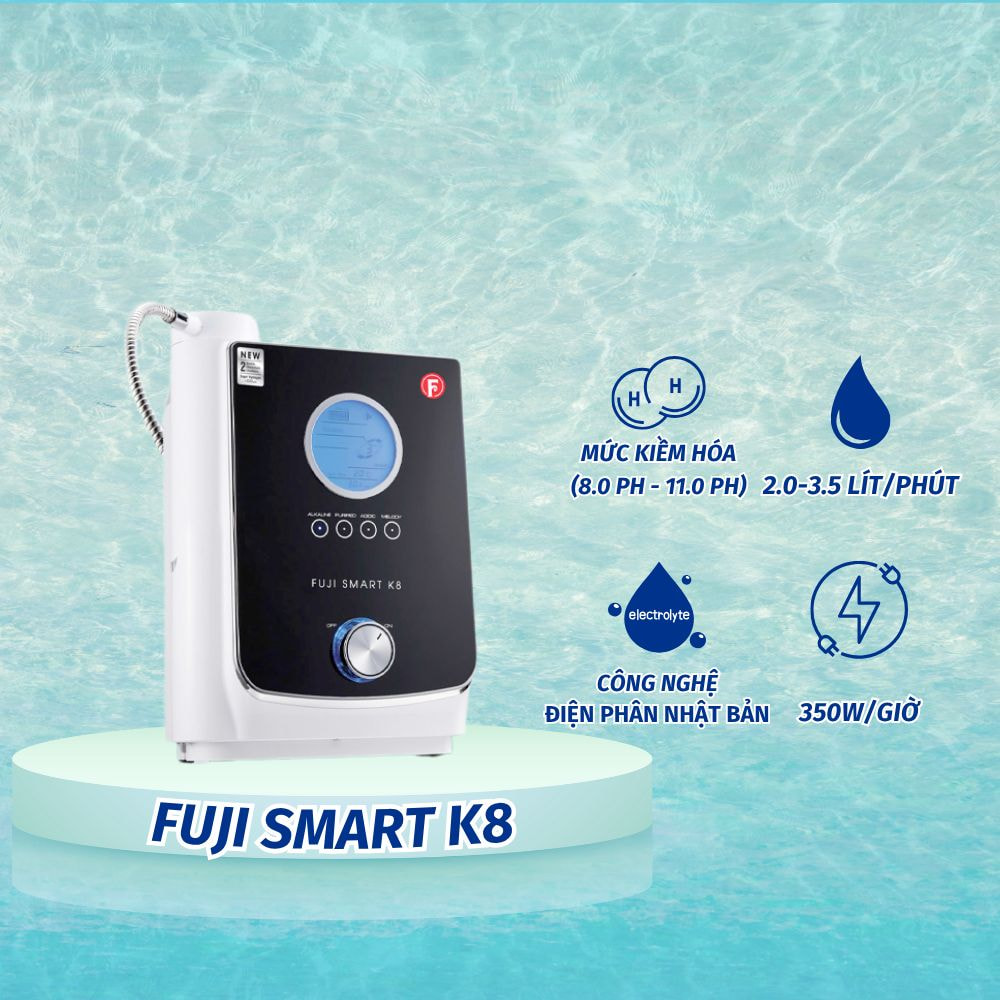 Máy lọc nước iON kiềm Fuji Smart K8