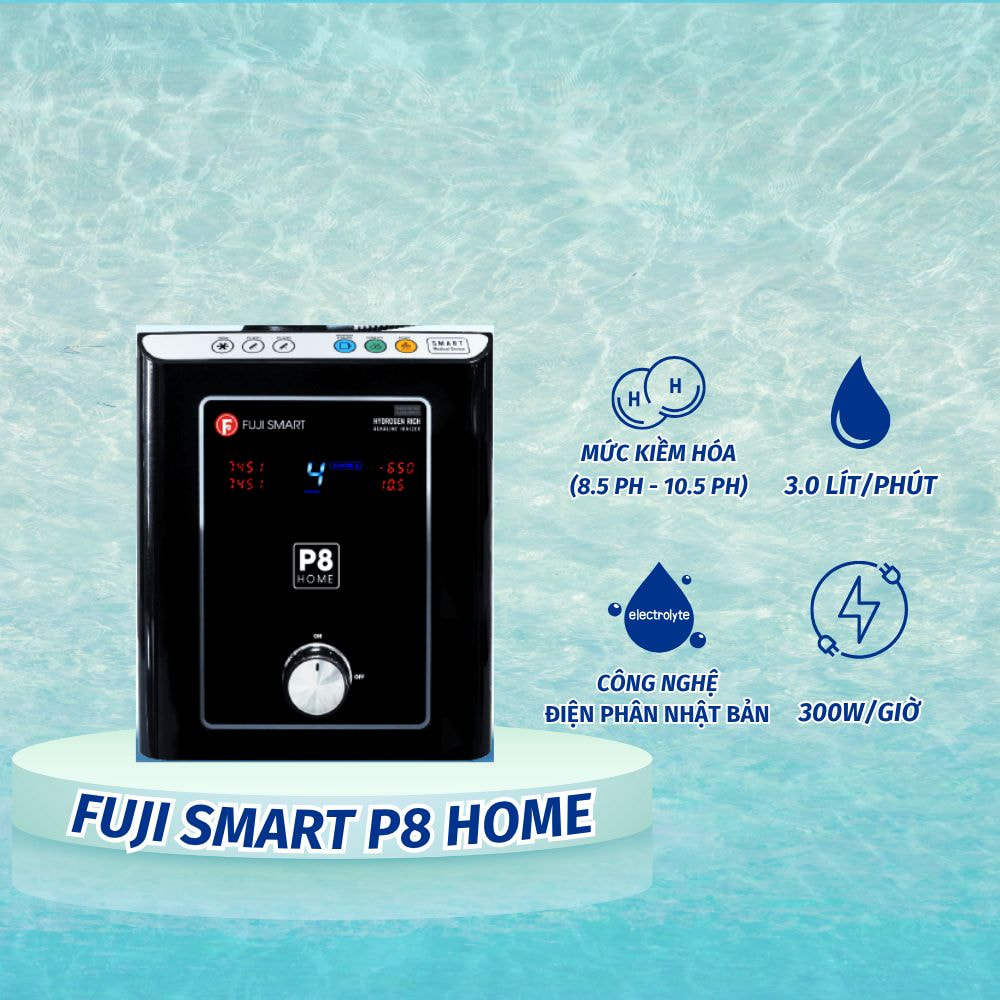 Máy lọc nước iON kiềm Fuji Smart P8 Home