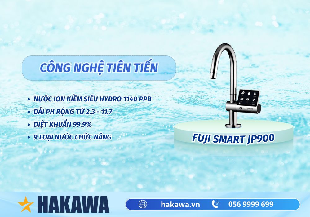 Top máy lọc nước ion kiềm âm tủ bếp TỐT NHẤT tại Hakawa 8 Máy lọc nước ion kiềm âm tủ Fuji Smart JP900