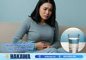 Nước ion kiềm hỗ trợ trị táo bón