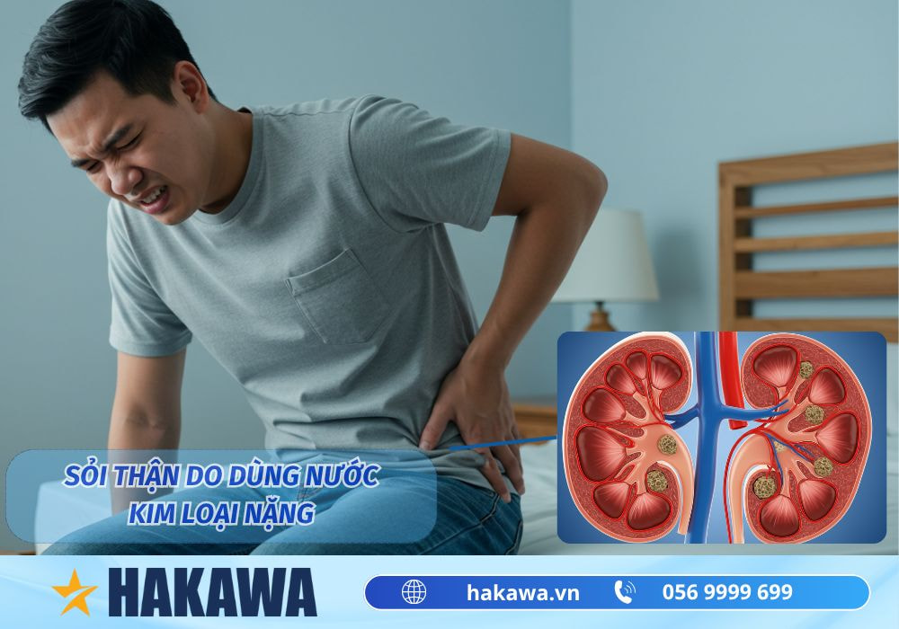 Máy lọc nước có váng trắng có sao không? Nên xử lý thế nào 8 Sỏi thận do dùng nước cứng chứa kim loại nặng
