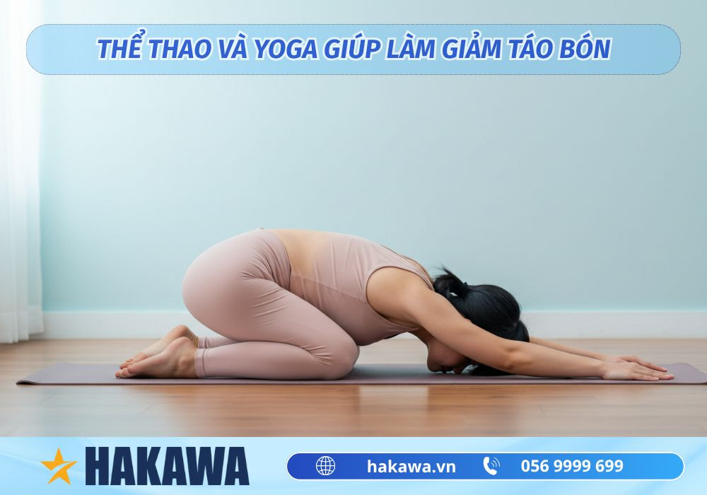 Nước ion kiềm hỗ trợ trị táo bón và cách sử dụng 9 Tập balasana yoga làm giảm táo bón