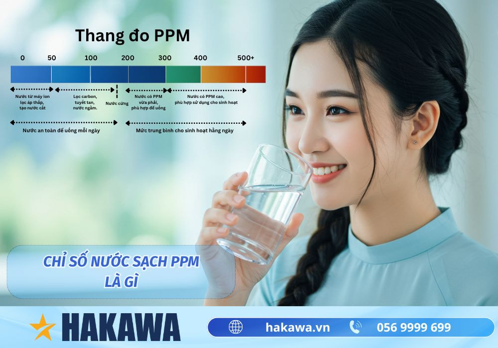 Chỉ số nước sạch PPM là gì? PPM bao nhiêu là uống được? 4 Chỉ số nước sạch ppm là gì