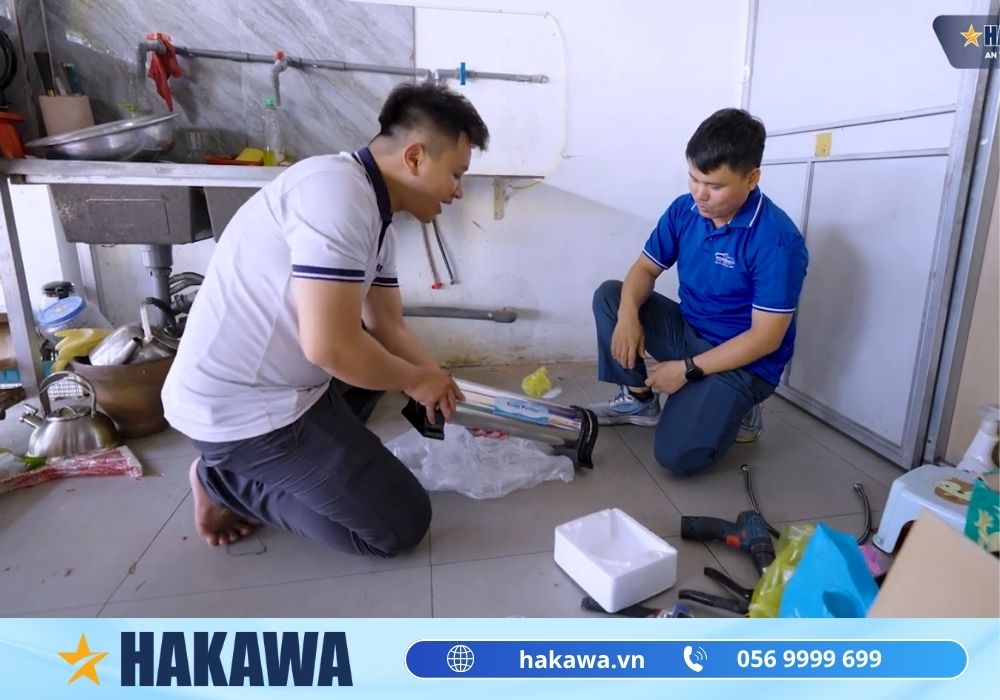 lắp đặt máy lọc nước hakawa ha 25