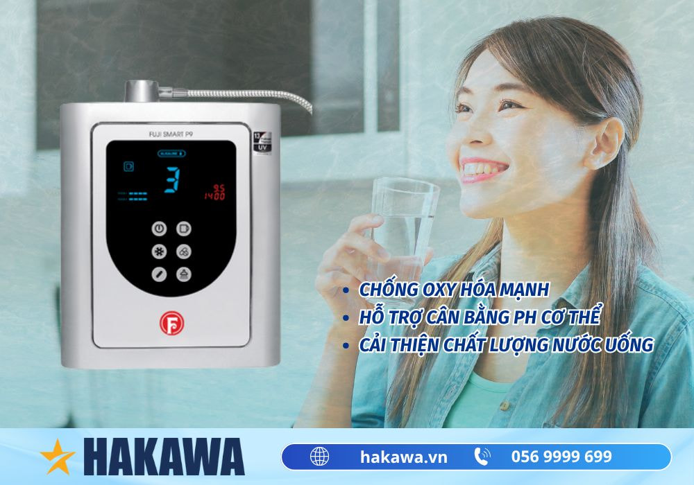 Máy lọc nước iON kiềm Fuji Smart P9 3 Lợi ích của máy lọc nước iON kiềm Fuji Smart P9