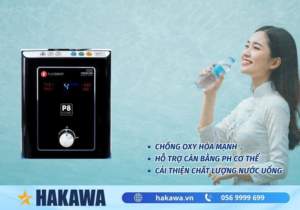 Máy lọc nước iON kiềm Fuji Smart P8 Home 3 Công dụng máy lọc nước điện giải iON kiềm Fuji Smart P8 Home