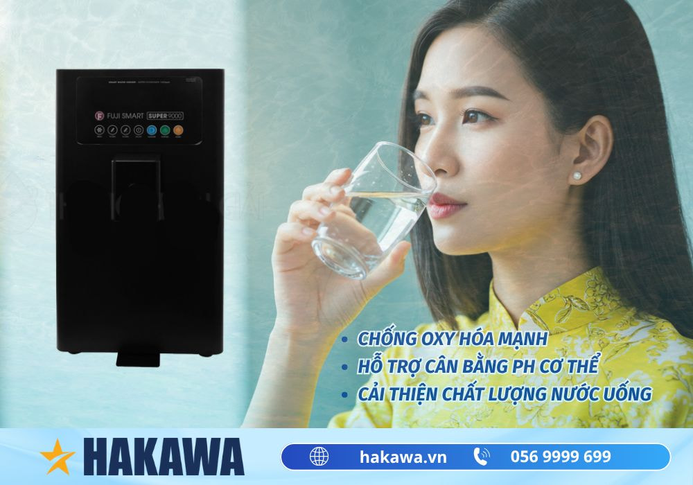 Máy lọc nước ion kiềm Fuji Smart Super 9000 3 Công dụng máy lọc nước điện giải ion kiềm Fuji Smart Super 9000