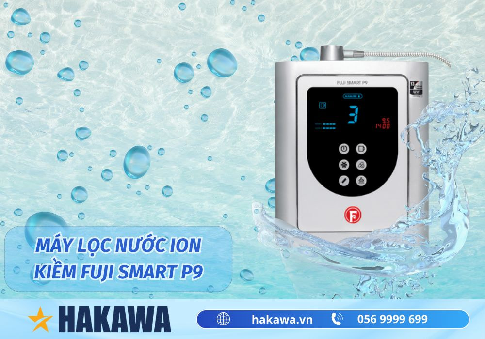 Máy lọc nước iON kiềm Fuji Smart P9 2 Máy lọc nước điện giải iON kiềm Fuji Smart P9
