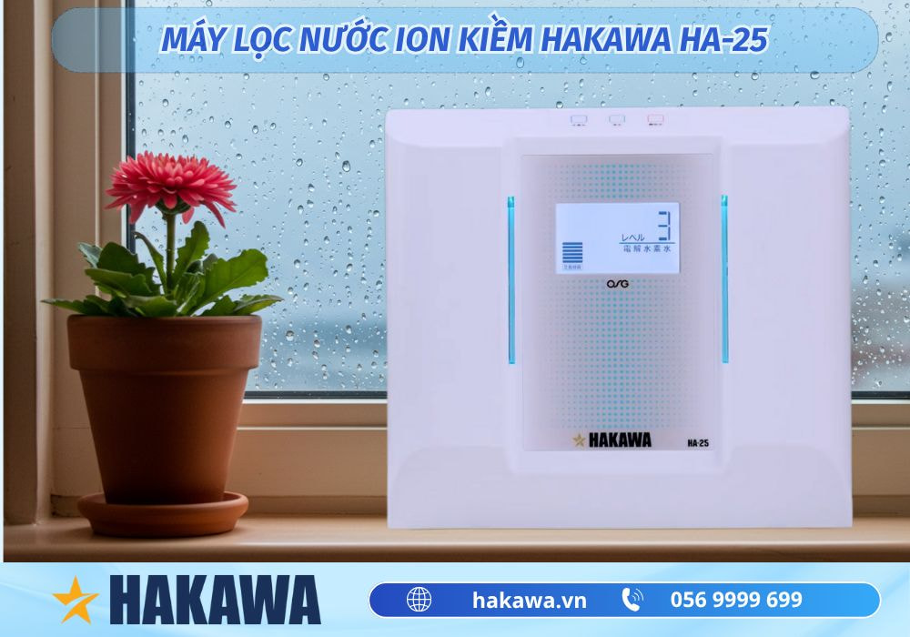 Hàm lượng hydrogen tốt cho sức khỏe và cách đo hiệu quả 8 Máy lọc nước ion kiềm Hakawa HA25