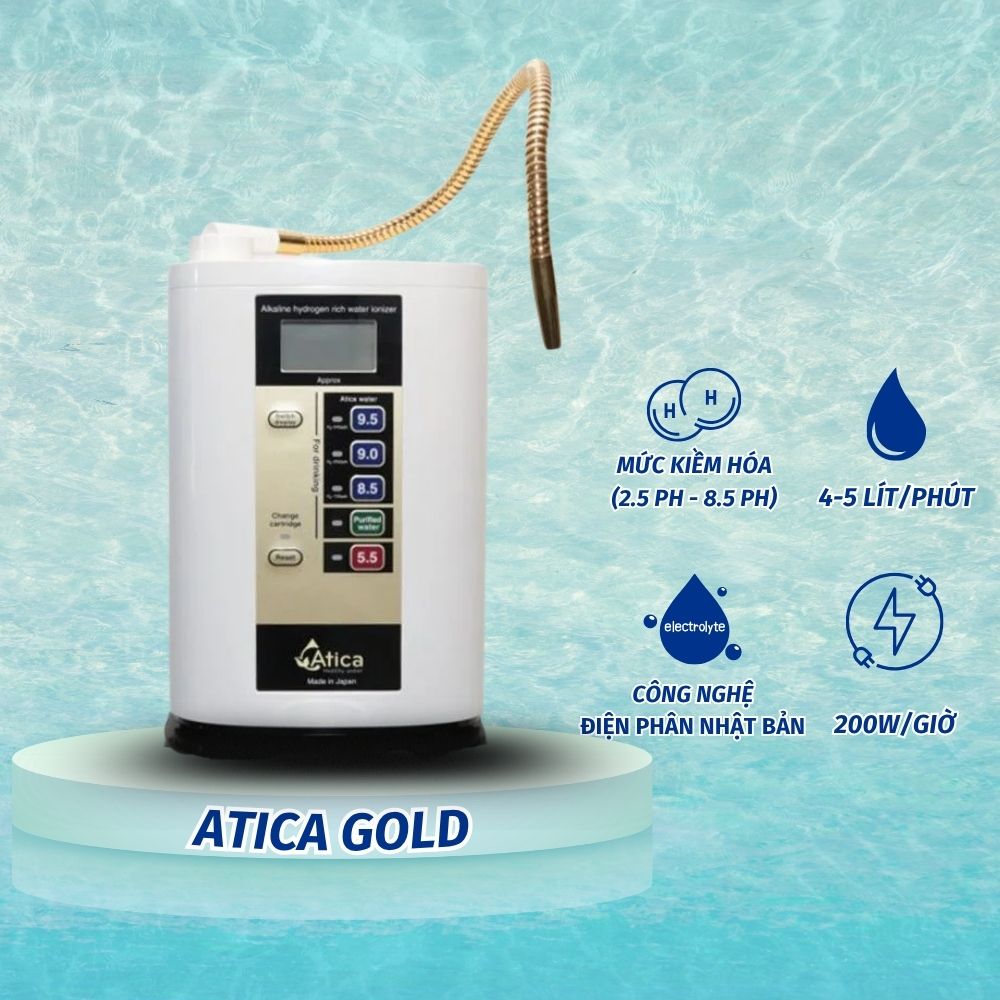 máy lọc nước ion kiềm atica gold
