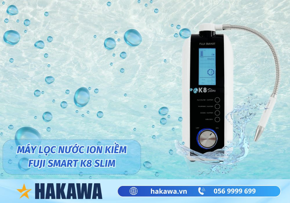 Máy lọc nước iON kiềm Fuji Smart K8 Slim 2 Máy lọc nước ion kiềm Fuji Smart K8 Slim