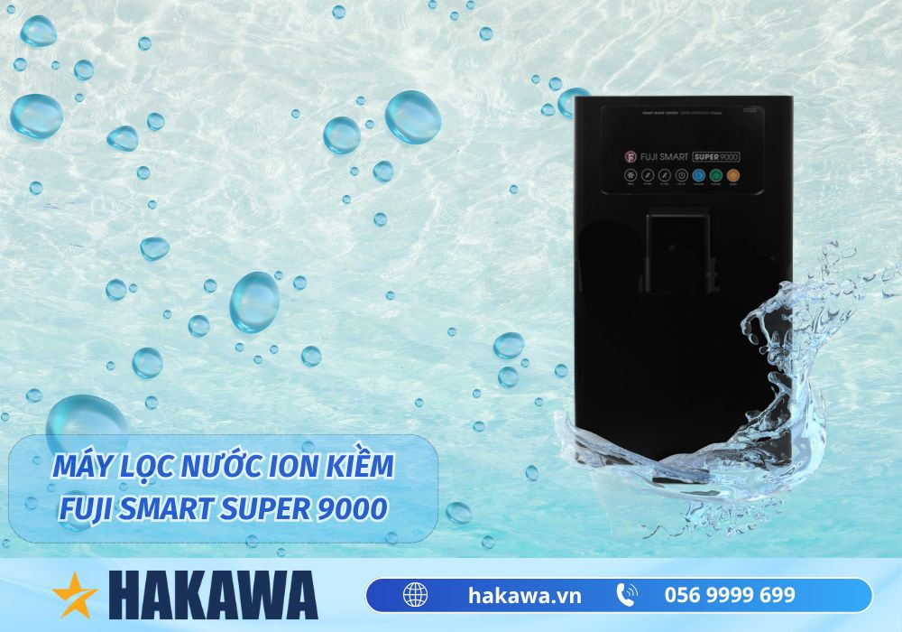 Máy lọc nước ion kiềm Fuji Smart Super 9000 2 Máy lọc nước điện giải iON kiềm Fuji Smart Super 9000