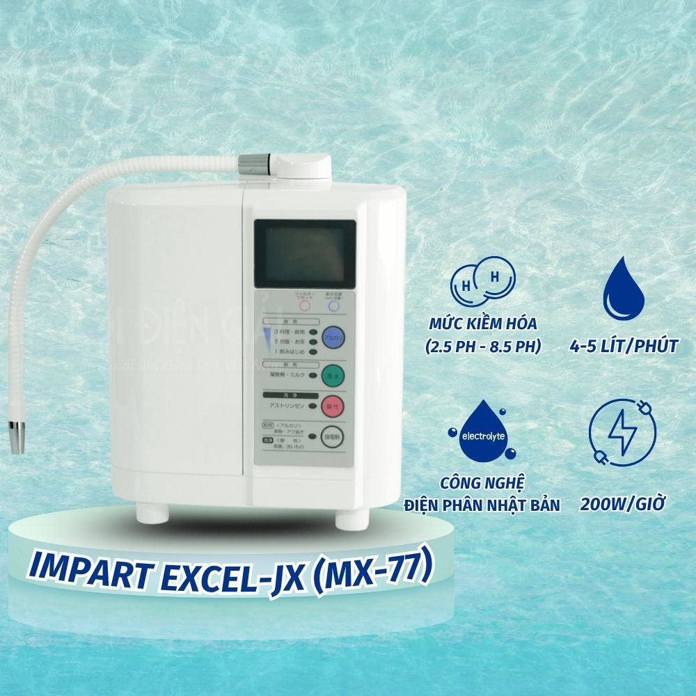 Máy lọc nước ion kiềm Impart Excel-JX (MX-77)