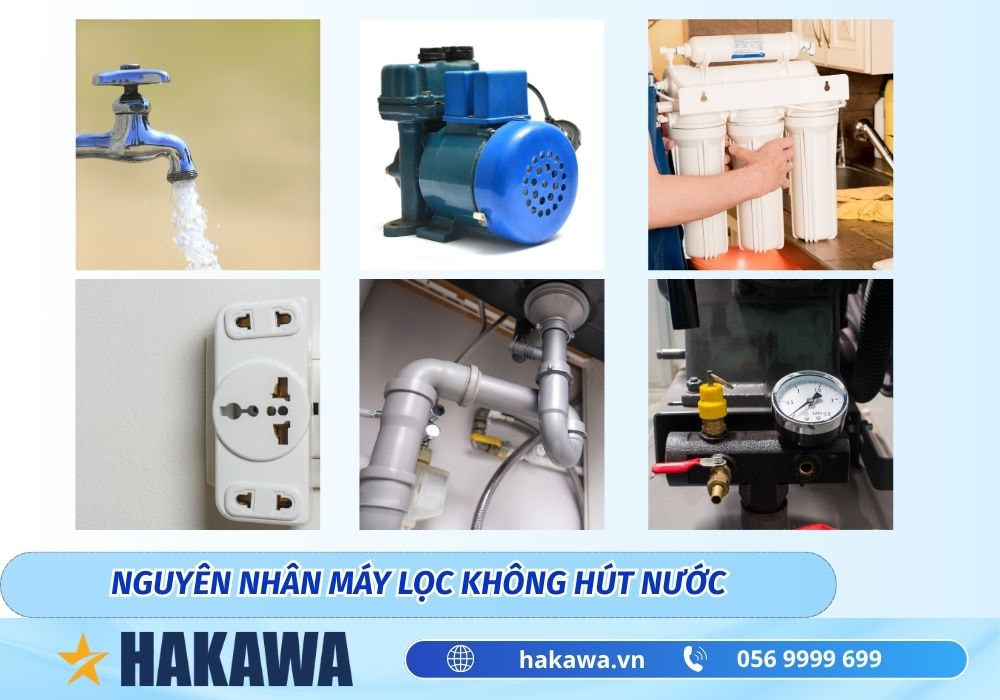 nguyên nhân máy lọc nước không hút được nước