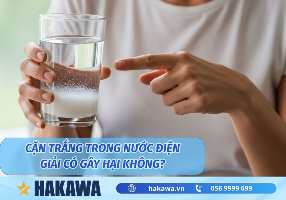 Nguyên nhân nước ion kiềm có cặn trắng và cách khắc phục 8 nước ion kiềm có cặn trắng có gây hại không