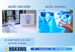 So sánh nước ion kiềm và nước khoáng
