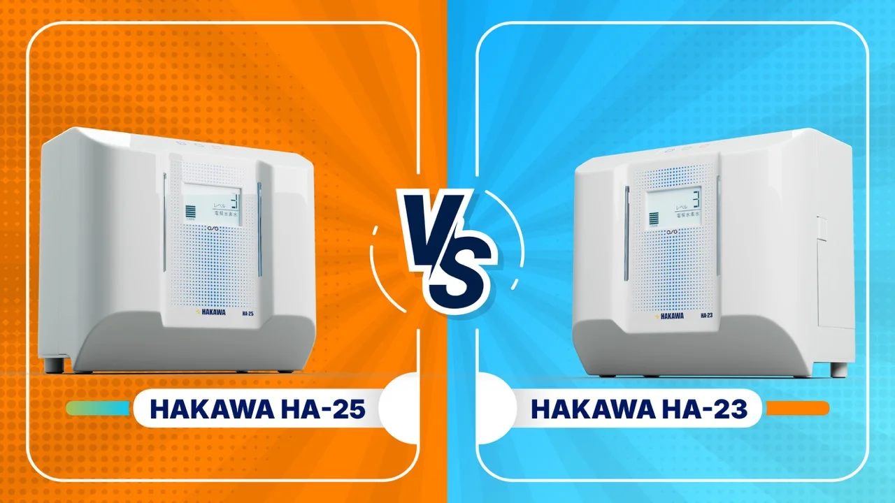 Máy lọc nước ion kiềm HAKAWA HA-23 23 So sánh nhanh máy lọc nước ion kiềm HA-23 và HA-25
