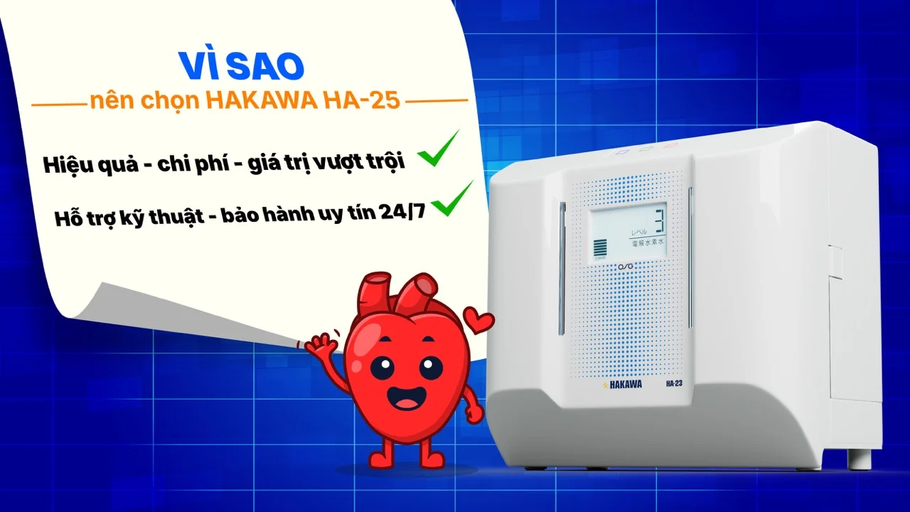 Máy lọc nước ion kiềm HAKAWA HA-23 22 Vì sao nên chọn máy lọc nước HAKAWA HA-23 cho gia đình bạn