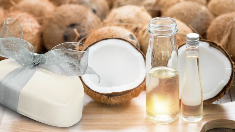 Cách làm dầu dừa nguyên chất tại nhà và mẹo bảo quản lâu dài 22 Có thể sử dụng dầu dừa làm thành xà phòng để sử dụng