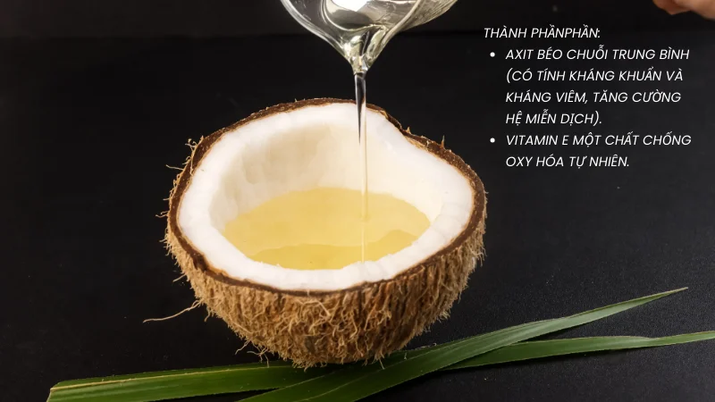 Dầu dừa – Kiến thức toàn diện: lợi ích, cách làm và bảo quản 22 Các thành phần chính của dầu dừa