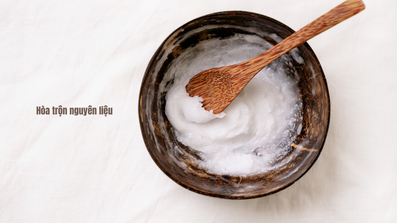 Cách làm xà phòng từ dầu dừa tại nhà tự nhiên an toàn 18 Hòa trộn các nguyên liệu