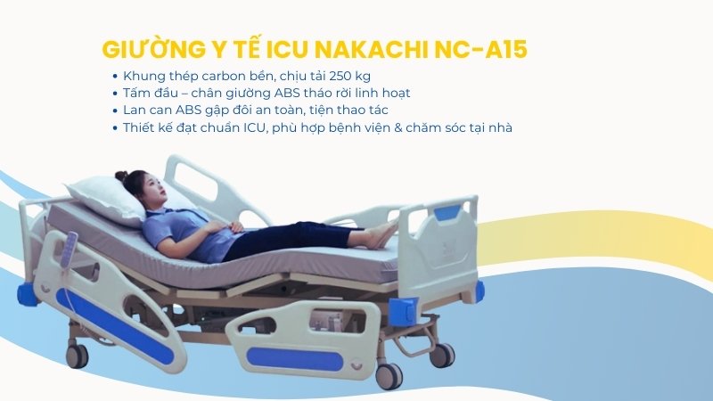 Giường y tế ICU Nakachi NC-A15