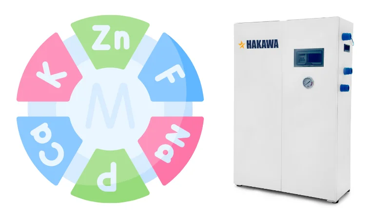 HA-1000T loại bỏ tác nhân gây hại, giữu lại các khoáng chất tự nhiên 