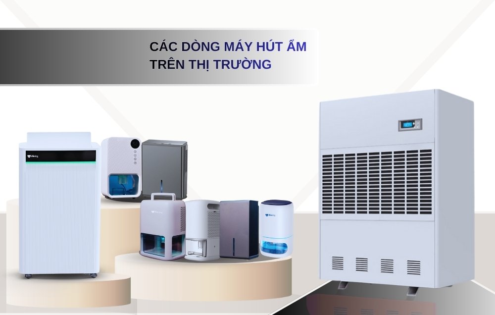 Các dòng máy hút ẩm phù hợp thị hiếu sử dụng năm 2025