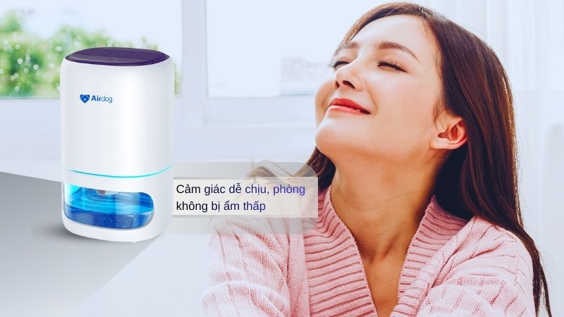 Máy hút ẩm mini Hakawa Airdog D02 14 Khả năng hút ẩm hiệu quả cao, kiểm soát không khí ổn định