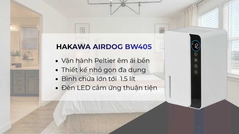 Máy hút ẩm mini Hakawa Airdog BW405 12 Máy hút ẩm mini Hakawa Airdog BW405