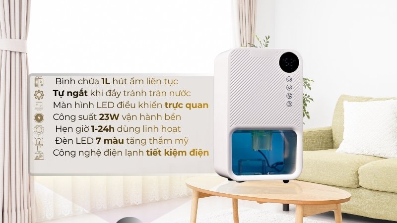 Máy hút ẩm mini Hakawa Airdog EDH22 12 Máy hút ẩm mini Hakawa Airdog EDH22