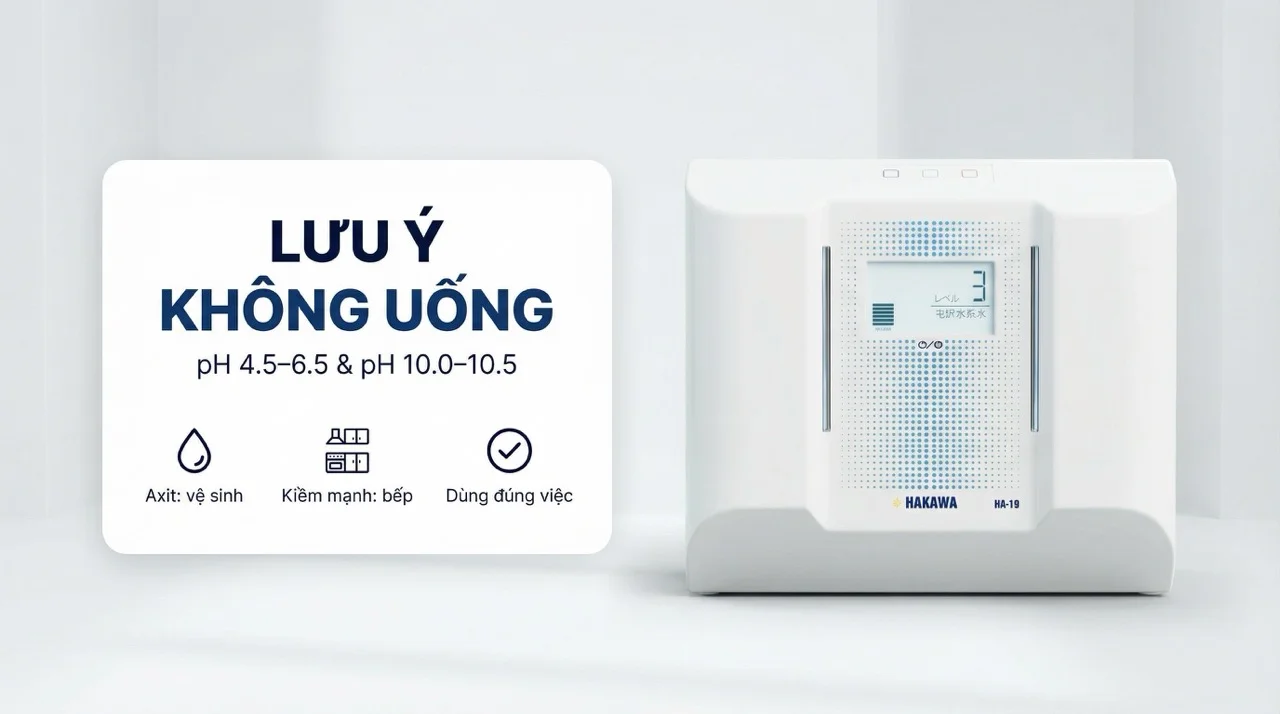 Máy lọc nước ion kiềm Hakawa HA-19 22 Hướng dẫn sử dụng máy lọc nước Hakawa HA-19