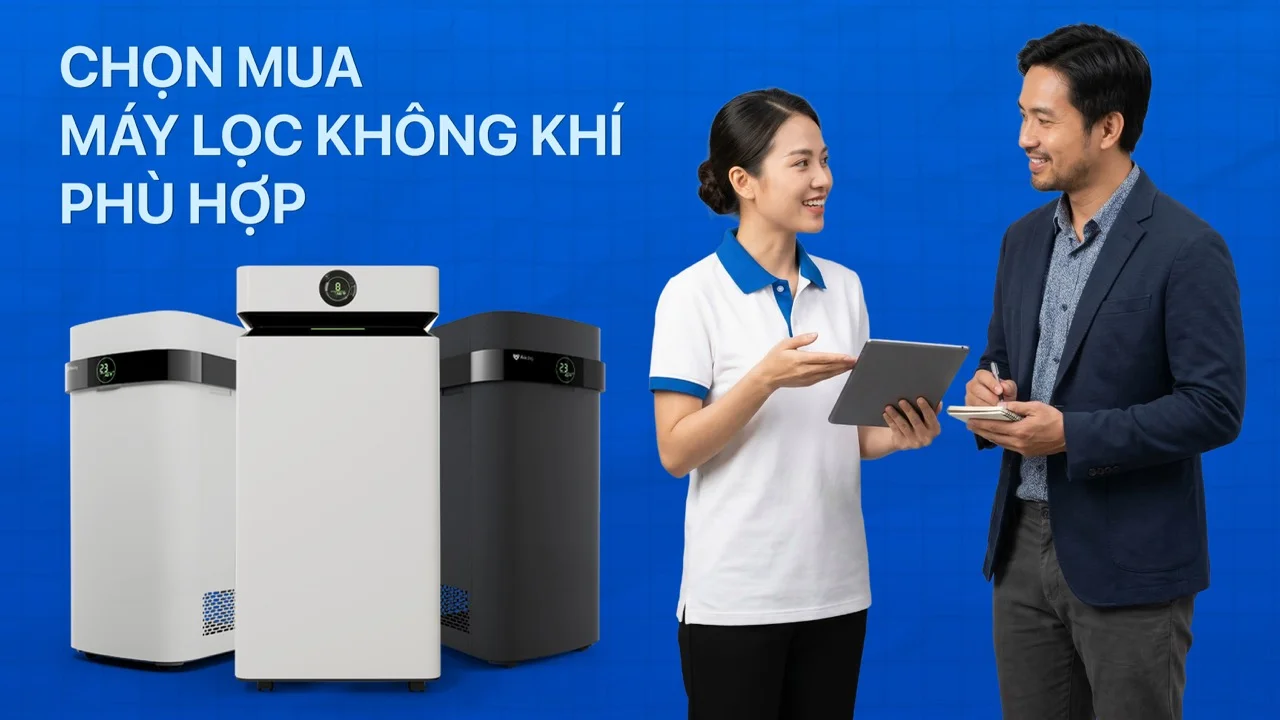 Hướng dẫn chọn mua máy lọc không khí phù hợp