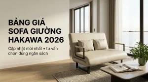 Bảng Giá Sofa Giường hakawa Thoáng Khí