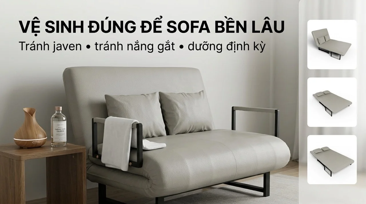 Cách Vệ Sinh Sofa Giường Da & Vải Đúng Cách Tại Nhà 10 Các Lỗi Vệ Sinh Thường Gặp Làm Hỏng Sofa Sớm