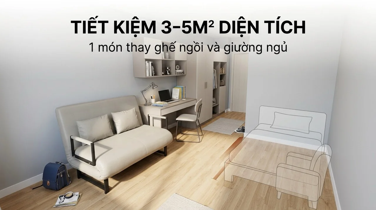 Sofa Giường Cho Phòng Trọ Sinh Viên - Nhỏ Gọn, Giá Rẻ 10 Cách Bố Trí Sofa Giường Trong Phòng Trọ Nhỏ