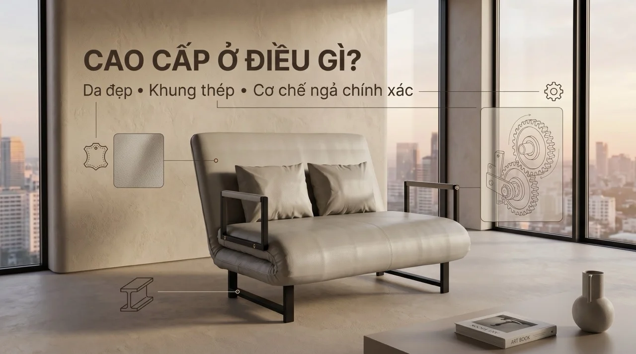 Sofa Giường Cao Cấp Bọc Da - Đáng Đầu Tư Không? 6 Cao Cấp Trong Sofa Giường Da Nghĩa Là Gì