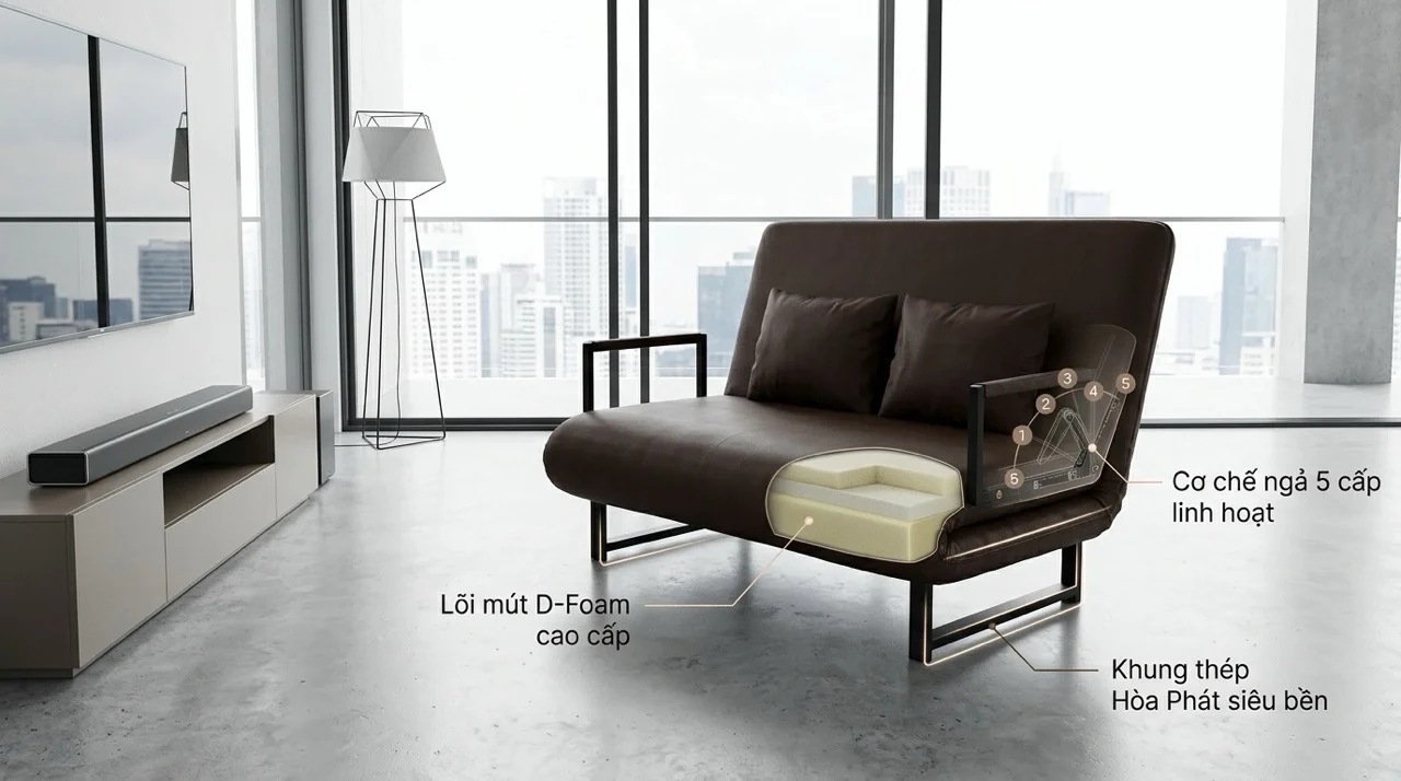 Bảo Hành Sofa Giường HAKAWA - 2 Năm Chính Hãng 6 Chi Tiết Từng Hạng Mục Được Bảo Hành