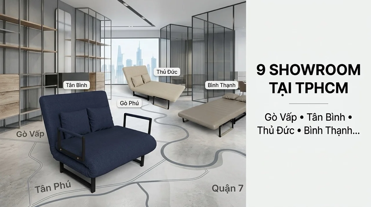 Mua Sofa Giường Ở TPHCM - Showroom & Địa Chỉ Uy Tín 7 Danh Sách 9 Showroom HAKAWA Tại TPHCM