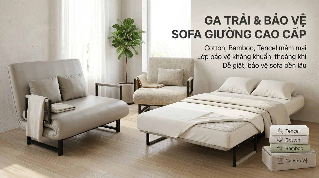 Phụ Kiện Sofa Giường - Topper, Gối, Ga Trải Nên Mua Gì? 9 Ga Trải Và Tấm Phủ Bảo Vệ Bề Mặt Sofa Giường