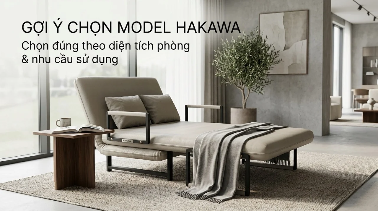 Có Nên Mua Sofa Giường Không? Ưu Nhược Điểm Thực Tế 10 Gợi Ý Chọn Model HAKAWA Phù Hợp Với Nhu Cầu