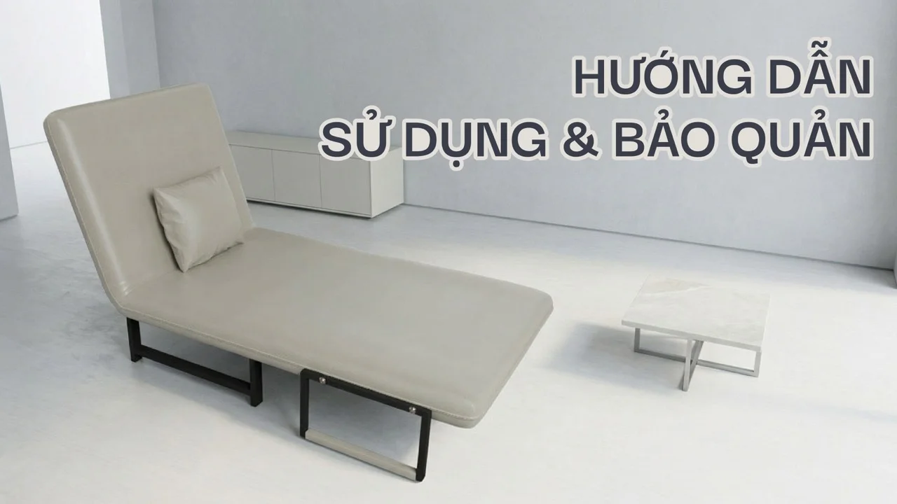 Sofa Giường Da HAKAWA SFD-80 20 Hướng dẫn sử dụng và bảo quản SFD-80