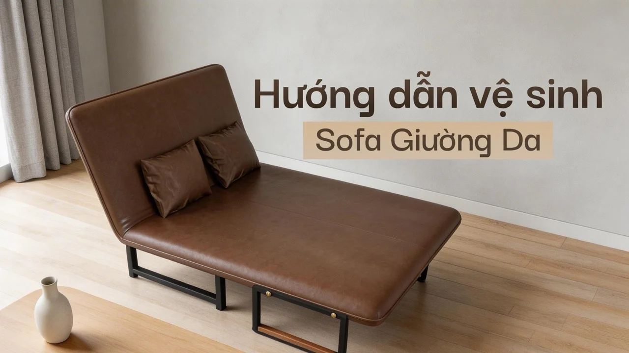 Sofa Giường Da HAKAWA SFD-120 22 Hướng dẫn vệ sinh giường sofa SFD-120