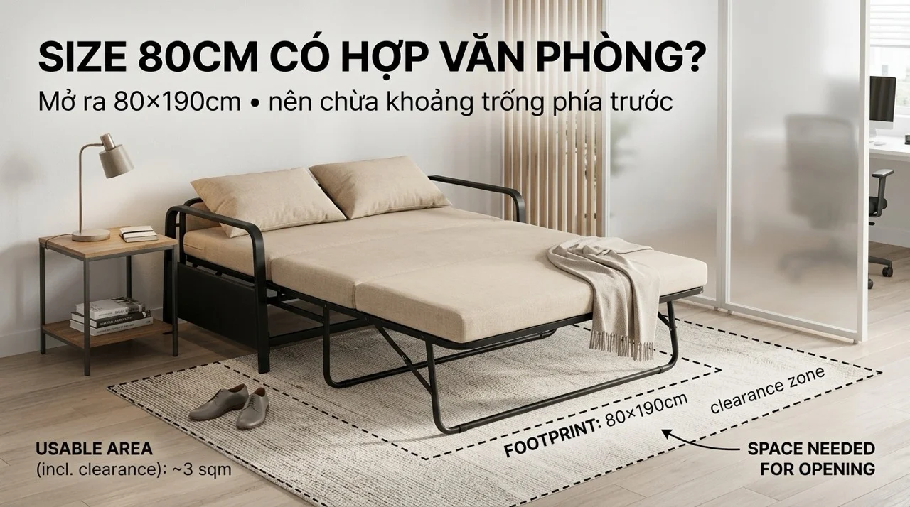 Sofa Giường Văn Phòng - Góc Nghỉ Trưa Gọn Gàng Cho Nhân Viên 8 Kích Thước - Yếu Tố Quyết Định Đầu Tiên