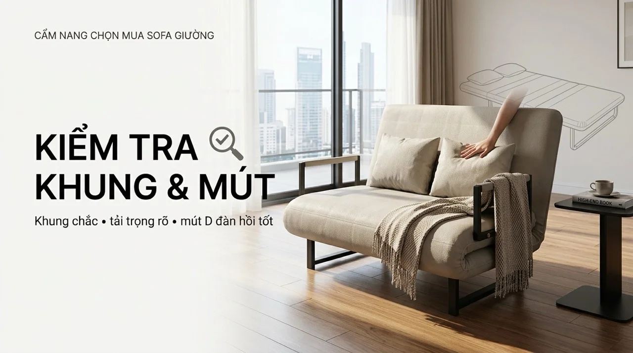 7 Kinh Nghiệm Mua Sofa Giường Không Bị Hớ 8 Kinh Nghiệm 3 Kiểm Tra Khung Tải Trọng