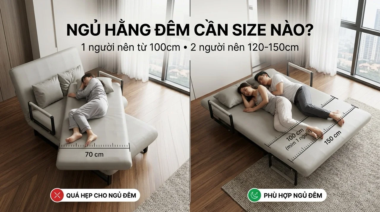 Ngủ Hàng Đêm Trên Sofa Giường Có Tốt Không? 8 Model HAKAWA Nào Phù Hợp Nhất Để Ngủ Hàng Đêm