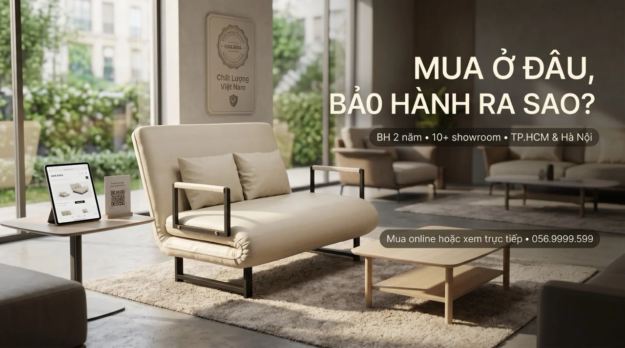 Review Sofa Giường HAKAWA - Trải Nghiệm Thực Tế 10 Mua Sofa Giường HAKAWA Ở Đâu Showroom & Online