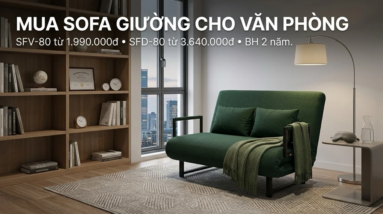 Sofa Giường Văn Phòng - Góc Nghỉ Trưa Gọn Gàng Cho Nhân Viên 10 Mua Sofa Giường Văn Phòng Ở Đâu - HAKAWA Có Ưu Điểm Gì